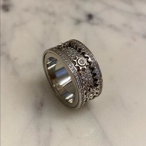 Stainless steel anxiety ring - size 8
